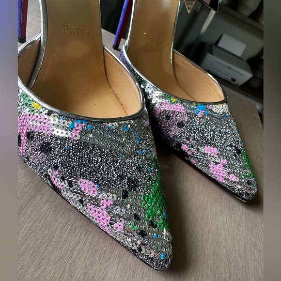 Christian Louboutin multi-colored Heel Shoes EU 38.5 - Picture 9 of 11